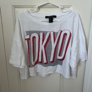 Forever 21 Cropped Graphic Tee